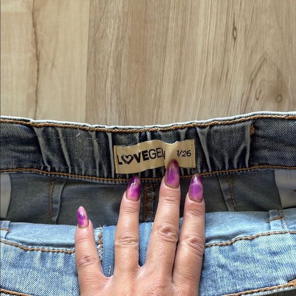 NEW Denim Mini Cargo Skirt - Picture 2 of 3